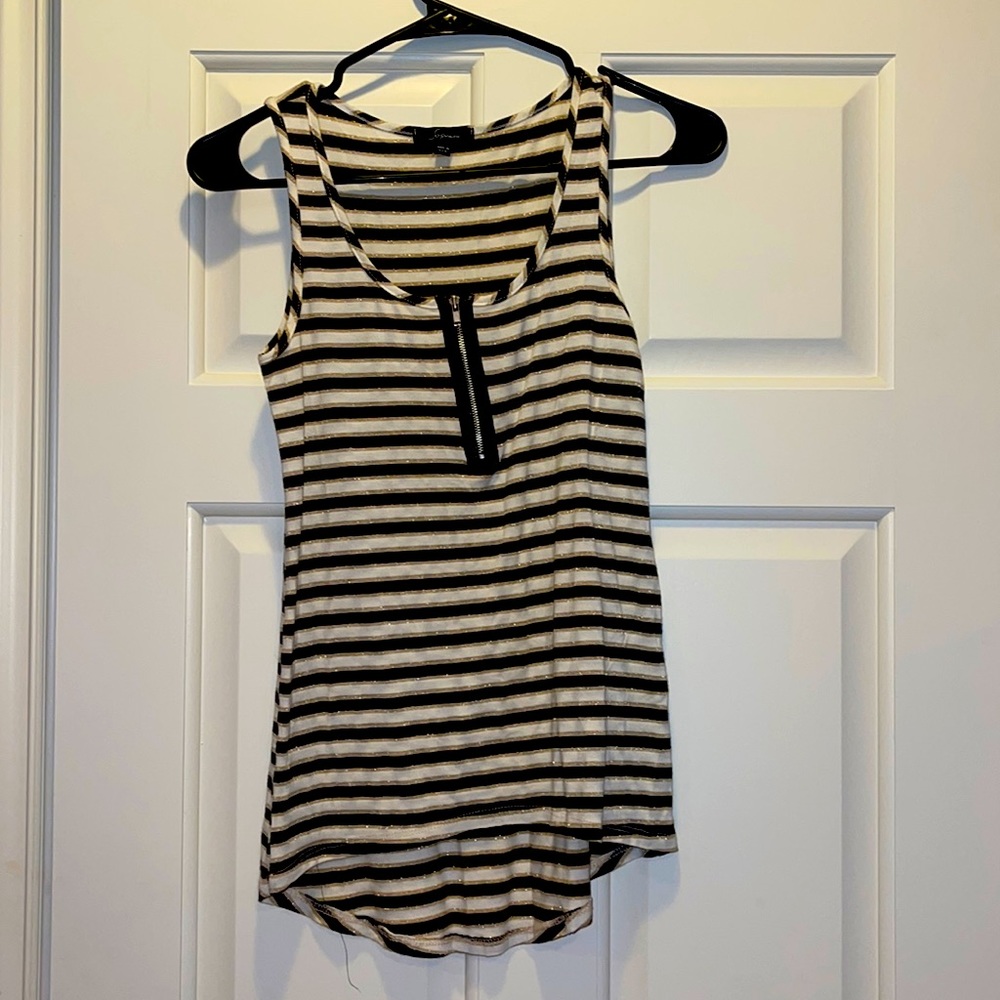 Soprano small quartet zip tank top